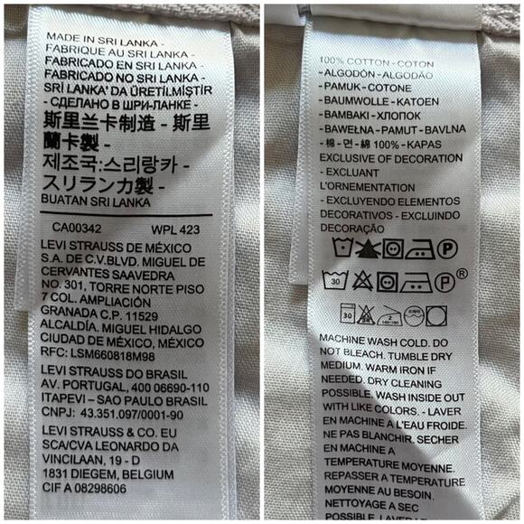 Levi's 501 Button Fly Cut Off Denim Shorts High Rise Lavender Lilac Size 30 NWT - Picture 6 of 8